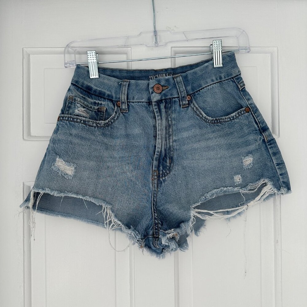 Rewash Cut Off Ripped Distressed High Rise Denim Jean Shorts in Size 7/28